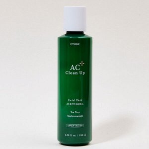 Освежающий флюид для проблемной кожи с акне Etude AC Clean Up Facial Fluid, 180мл