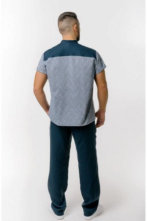 Рубашка - 0208 Синий