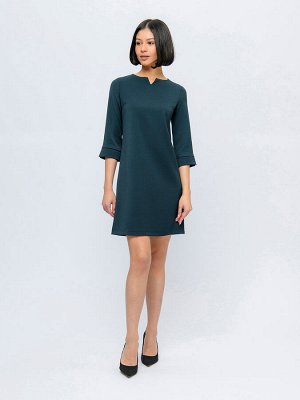 1001 Dress Платье изумрудного цвета длины мини и рукавами3/4