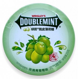 WRIGLEY'S Doublemint Освежающие драже со вкусом роза-зеленый виноград 25 гр.,