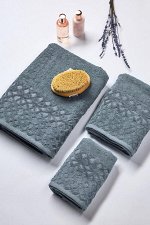 Полотенце махровое  светло-серый