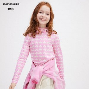 UNIQLO Детская водолазка, розовый