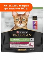 Pro Plan Sterilised сухой корм для стерилизованных кошек Утка/Печень 400гр