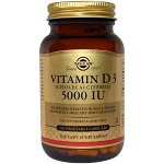 Solgar, Витамин D3 (Cholecalciferol), 5000 МЕ, 120 вегетарианских капсул