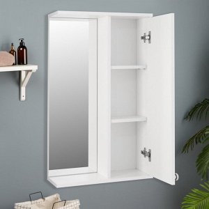Зеркало-шкаф для ванной комнаты, белый, 50 х 18 х 83 см