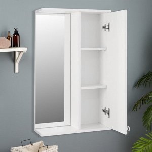 Зеркало-шкаф для ванной комнаты, белый,  50 х 18 х 83 см