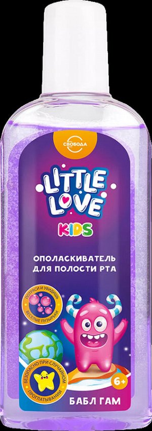 Детский ополаскиватель для полости рта Little Love Бабл гам 6+