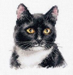 Набор для вышивания крестиком Черный кот