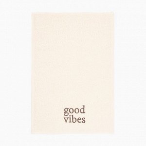 Полотенце махровое Этель Good vibes 35х50 см, 100% хлопок, 350 г/м2