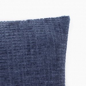 Наволочка декоративная Этель Velvet 43х43см, цвет синий, полиэстер