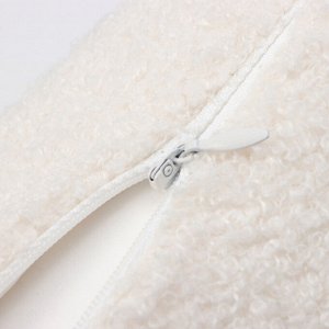 Наволочка декоративная Этель Boucle 43х43см, цвет белый, полиэстер