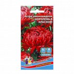 Семена Цветов Астра пионовидная &quot;Королева в красном&quot; ,   0 ,2