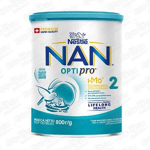 Сухая молочная смесь NAN 2 OptiPro с 6 месяцев800 гр