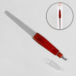 Пилка-триммер металл пластик ручка янтарь 16(±0,5)см пакет QF