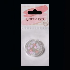 Queen fair Ассорти для декора «Нежность», 3D эффект, цвет розовый/прозрачный