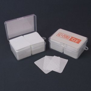 Салфетки для маникюра, с перфорацией, в пластиковом футляре, 180 шт, 5,5 ? 4,5 см