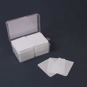 Салфетки для маникюра, с перфорацией, в пластиковом футляре, 180 шт, 5,5 ? 4,5 см