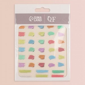 Наклейки для ногтей «Пастельные цвета», объёмные, разноцветные