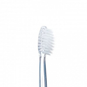 Зубная щетка складная в индивидуальной упаковке, 1 штука, средней жесткости, голубая