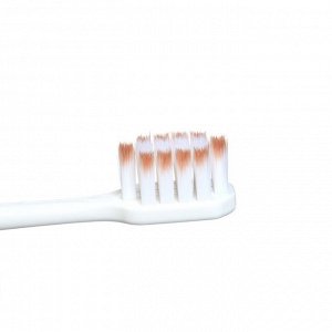 Зубная щетка для взрослых с широкой головкой и мягкой щетиной, прозрачная, розовая
