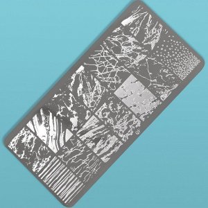 Диск для стемпинга металлический «Текстура», 12 x 6 см