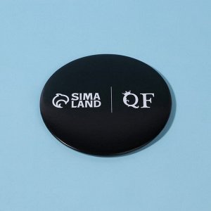 Зеркало «QF», d = 7 см, цвет чёрный