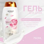Гель-уход для душа Пион и Роза, 750 мл