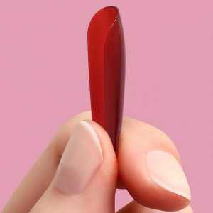 Накладные ногти, 24 шт, форма балерина, цвет бордовый