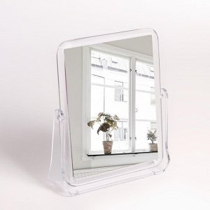 Зеркало настольное, зеркальная поверхность 12 ? 15 см, цвет прозрачный