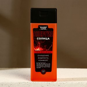 Подарочный набор косметики BEST MAN, гель для душа 250 мл и мочалка для тела, HARD LINE