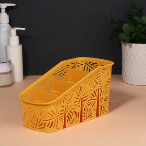 Органайзер для хранения, 4 секции, 20 x 10 x 10,5 см, цвет МИКС