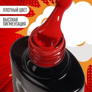 Гель лак для ногтей, трехфазный, 8 мл, LED/UV, красный (71)
