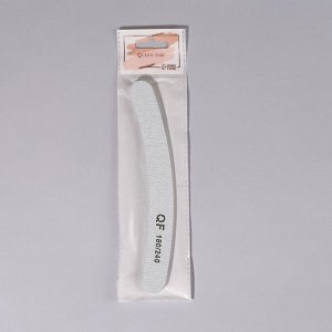 Пилка-наждак, абразивность 180/240, 18 см, цвет серый