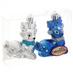 Ёлочные игрушки &quot;Олененок&quot; 6,5см микс цветов (набор 2 шт)