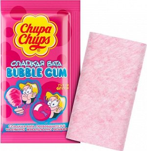 Жевательная резинка Chupa Chups Bubble Gum сладкая вата тутти фрутти, 11 г