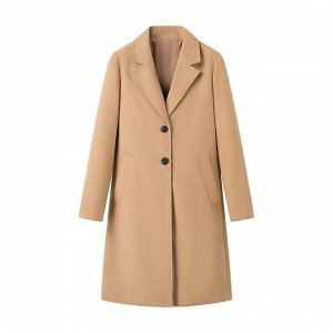 Женское пальто, цвет бежевый