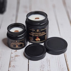 Ароматическая свеча ORANGE & CINNAMON из натурального кокосового воска AROMA BOX