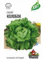 Семена Салат Колобок 0,5 г кочанный, хрустящий, зеленый ХИТ х3 1/20