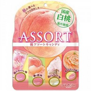 Леденцы Белый Персик ассорти 4 вкуса Senjaku, 85 гр. 1/20