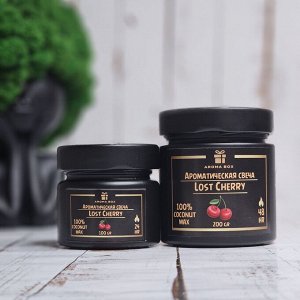 Ароматическая свеча LOST CHERRY из натурального кокосового воска AROMA BOX