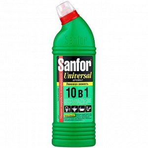 Sanfor Universal Чистящее средство Гель для очистки Ванн и Унитазов Лимонная Свежесть Универсальное 750 мл