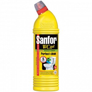 Чистящее Средство для унитаза Лимонная свежесть, Sanfor WC, 750 мл