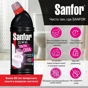 Средство-гель чистящее для туалета, Sanfor WC Special Black, 1 л