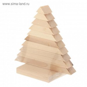 Пирамидка "Ёлочка", деревянная