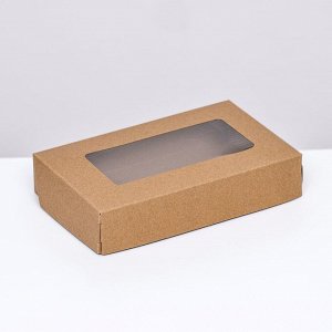 Коробка складная, крафт, 20 х 12 х 4 см, 1 л