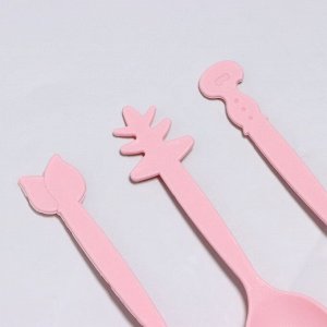 Ложки пластиковые, 9 см, 12 шт., МИКС