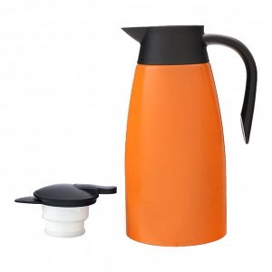 Термос-кофейник, 2 л, сохраняет тепло до 24 ч, оранжевый