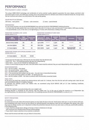 OLLIN PERFORMANCE Краска для волос 3/0 темный шатен 60мл.