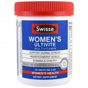 Swisse, Мультивитаминный комплекс для женщин Womens Ultivite, 120 таблеток