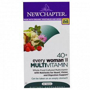 New Chapter, 40+ Every Woman II, Multivitamin, 96 Таблеток